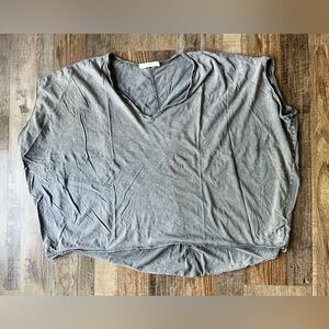 Mustard Seed Gray V-Neck Women's Tank Top